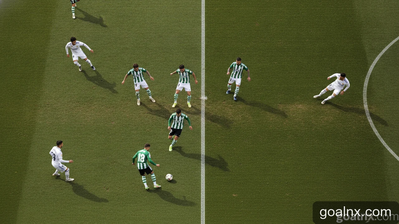 Minh họa: Betis đấu với Real Madrid: So sánh phong cách chơi và điểm mạnh, yếu của hai đội