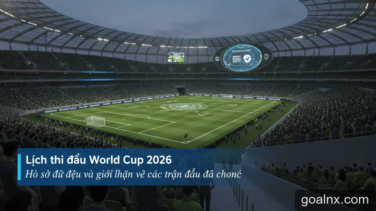 Minh họa: Lịch thi đấu World Cup 2026: Hồ sơ dữ liệu và giới hạn về các trận đấu đã công bố