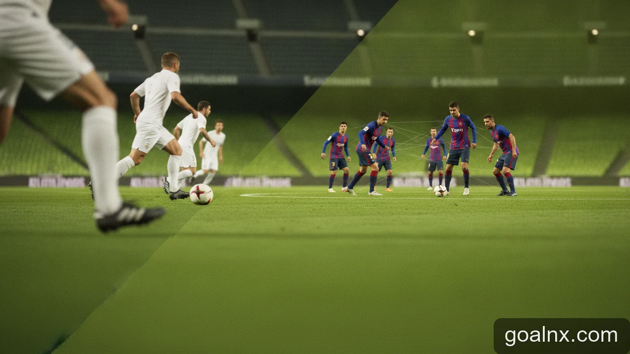 Minh họa: So sánh phong cách chơi bóng: Real Madrid và Barcelona - Khác biệt tạo nên El Clasico
